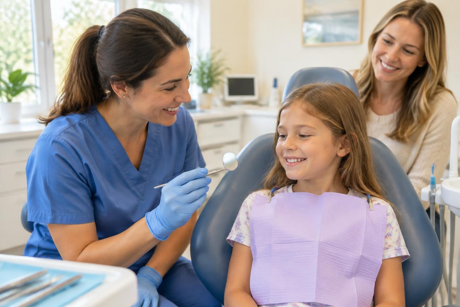 Illustrative childrens dentistry dental photograph, not the YV Dental team or premises