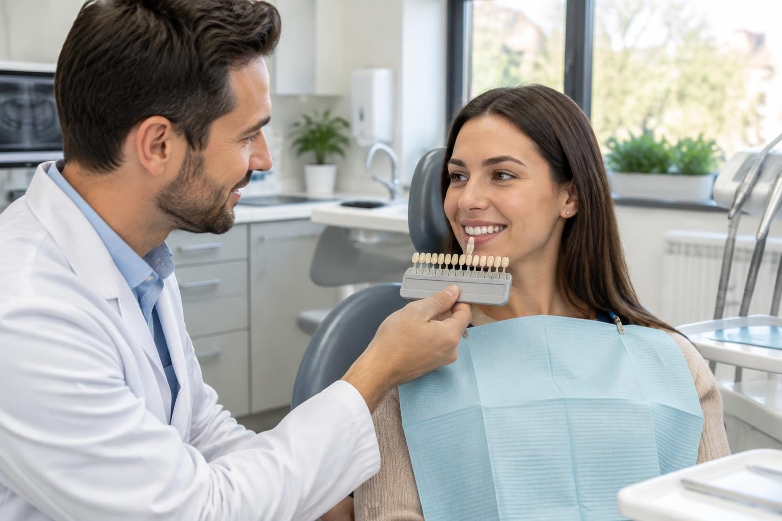 Illustrative dental veneers dental photograph, not the YV Dental team or premises