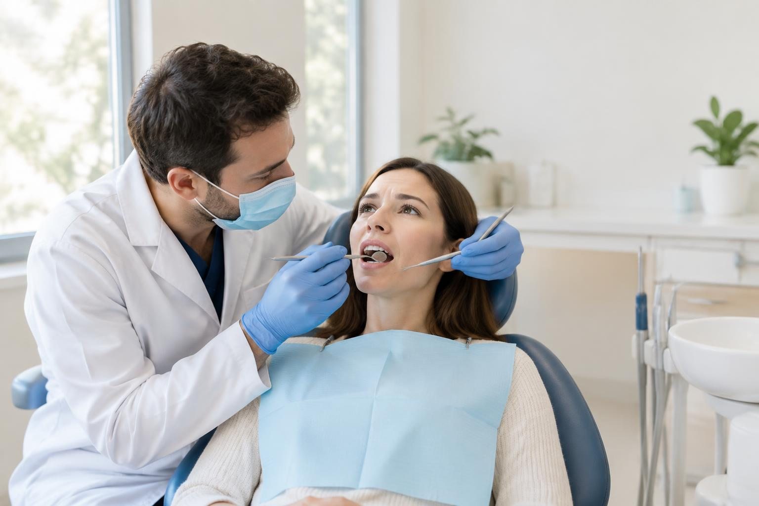 Illustrative emergency dental dental photograph, not the YV Dental team or premises